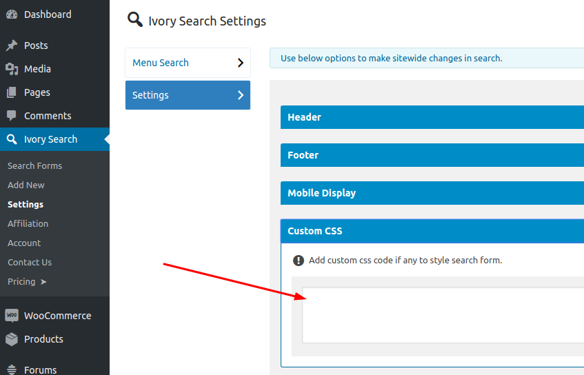 use-custom-css-code-ivory-search